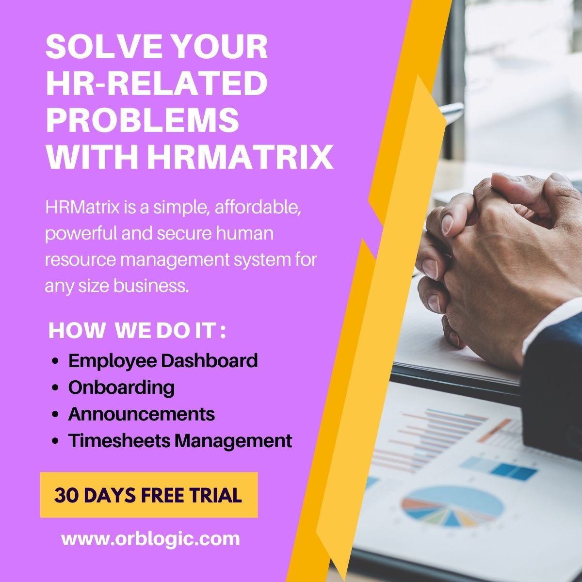 #HRMatrix- The Best #HRM Online #Tool available for any size of #Business and #Startup
- User-Friendly
- Cost-Effective
- Easy-to-Use
- #Flexible
- 24/7 Global Customer Support
- Cloud-based and #mobile
- #OnlineHiring