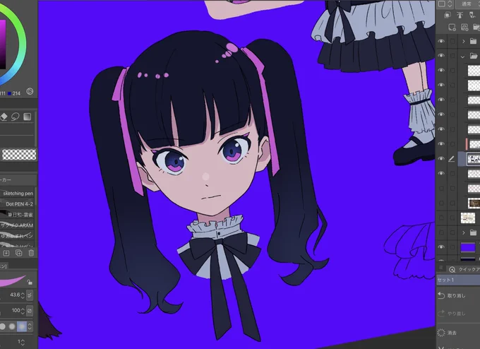ロリのキャラデザ調子いい。 