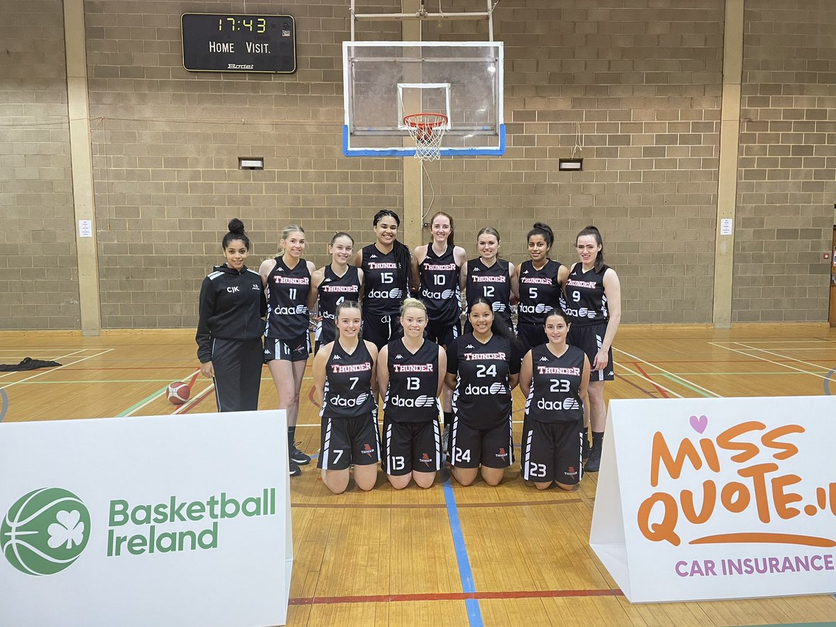 SwordsBball's tweet photo. Best of luck to our Women’s team playing in the WNLC Cup Semi-Final against @LimerickCeltics this evening in the National Basketball Arena. The game will be live streamed over on Basketball Ireland Facebook page at 6pm
🏀🏀#LetGoThunder🏀🏀 https://t.co/VBF7AUweq8
