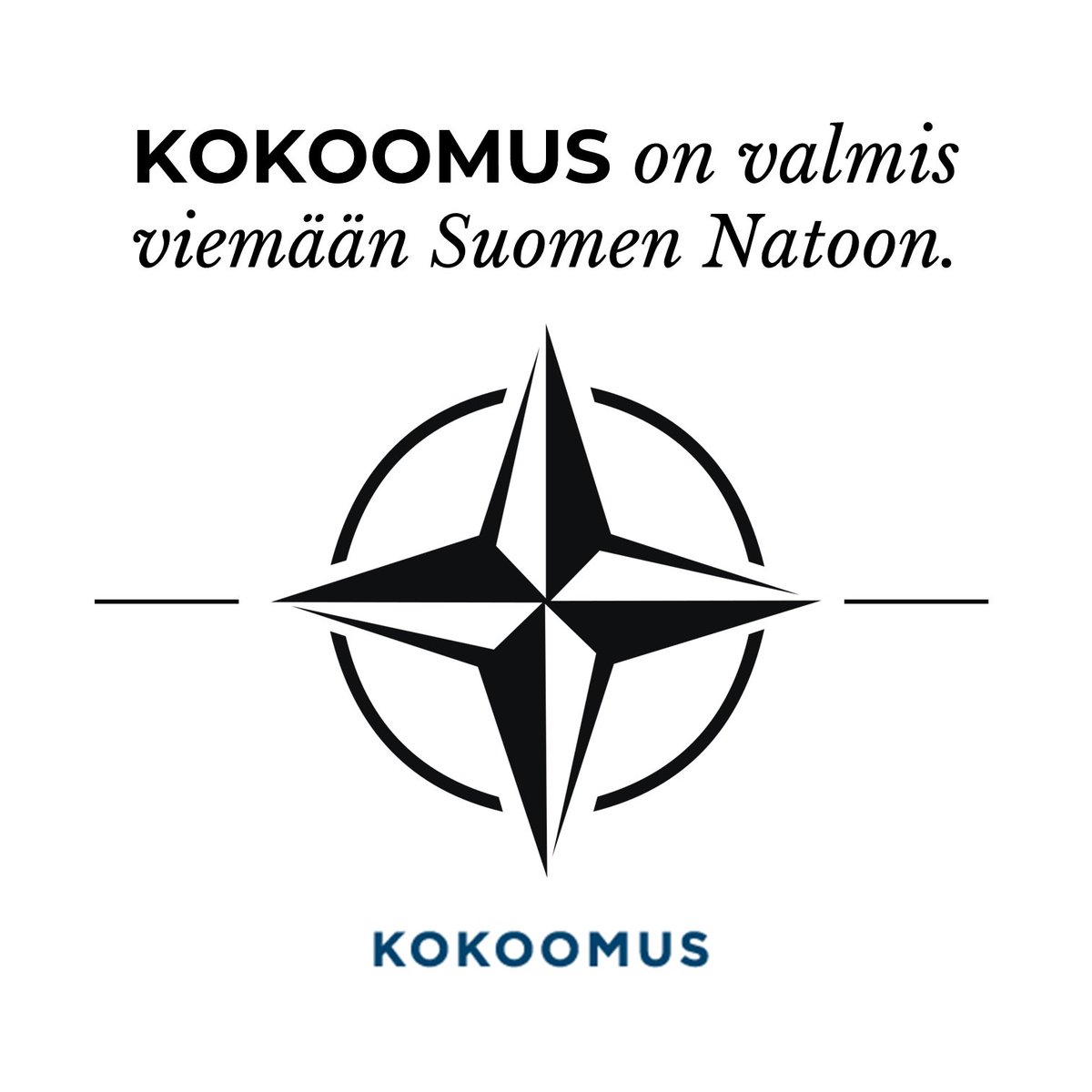 Suomessa on ajateltu, että sodan voi välttää tekemällä sen hyökkääjälle niin kalliiksi, ettei hyökkäys kannata. Ukrainan sota on osoittanut tämän ajattelun vääräksi. Venäjä ei välitä kustannuksista sen enempää kuin ihmishengistä. Ainoa keino on liittoutuminen. Siksi #NATO
