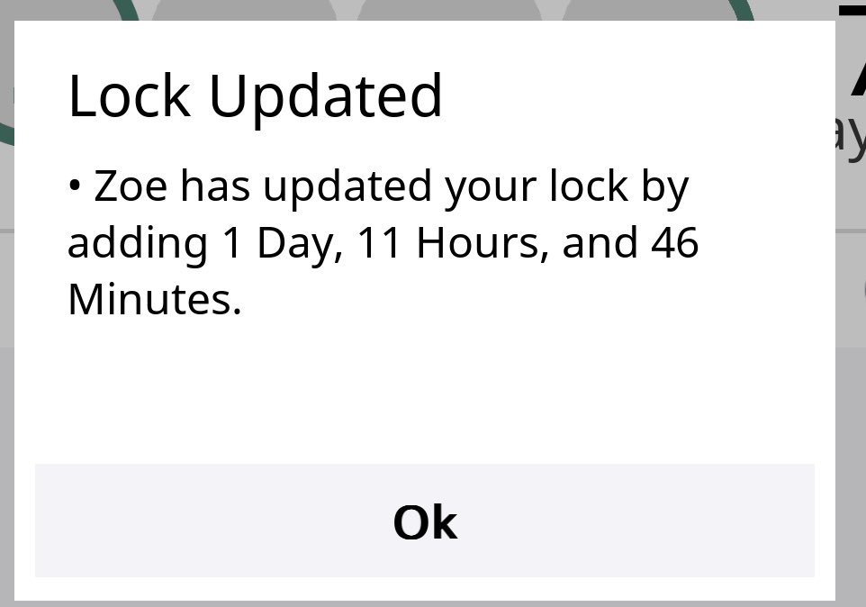 GentleChastity's tweet photo. Two updates this night:
First:
Zoe removed 1h and 7 minutes 😃…
But second - a few hours later she added 1 day, 11h and 46 min 🙈
So actual 6 days and 6 minutes to go -> Fr: 18.3. 11:23 🙈
#chastity #chastikey #kg #keuschhaltung #horny #flr #femdom #keyholding https://t.co/p92oVfXlyi