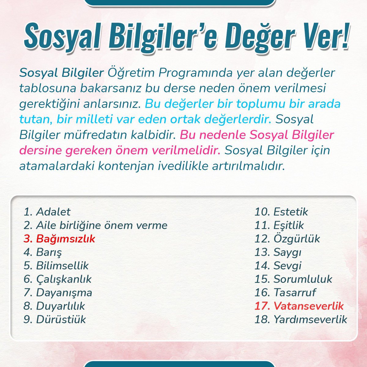 <a href="/tcmeb/">Millî Eğitim Bakanlığı</a> 
#BaşkaSosyalBilgilerYok