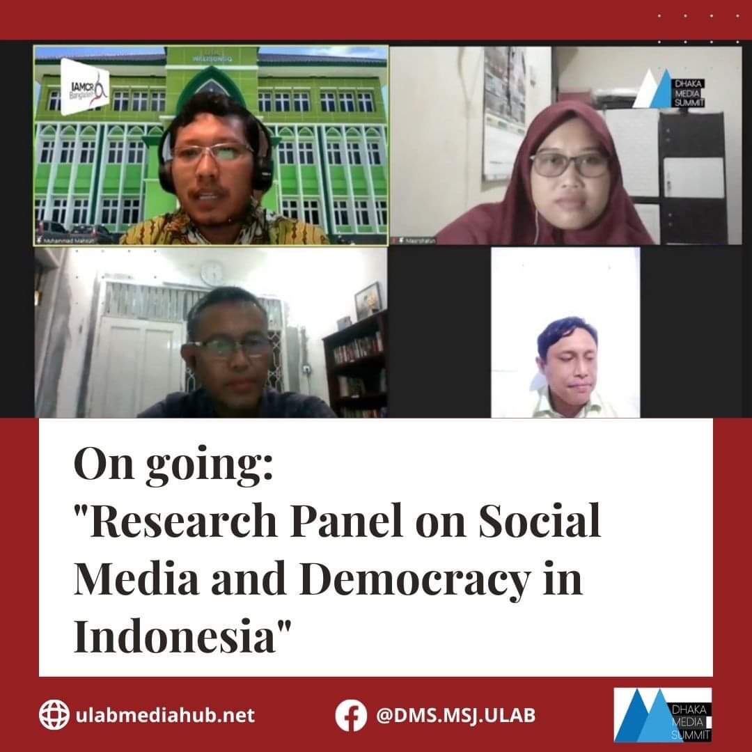 DhakaSummit's tweet photo. Ongoing: Research Panel on Social Media and Democracy in Indonesia.

#dms2022
#ULAB
#MSJ https://t.co/9vibAL9sN6