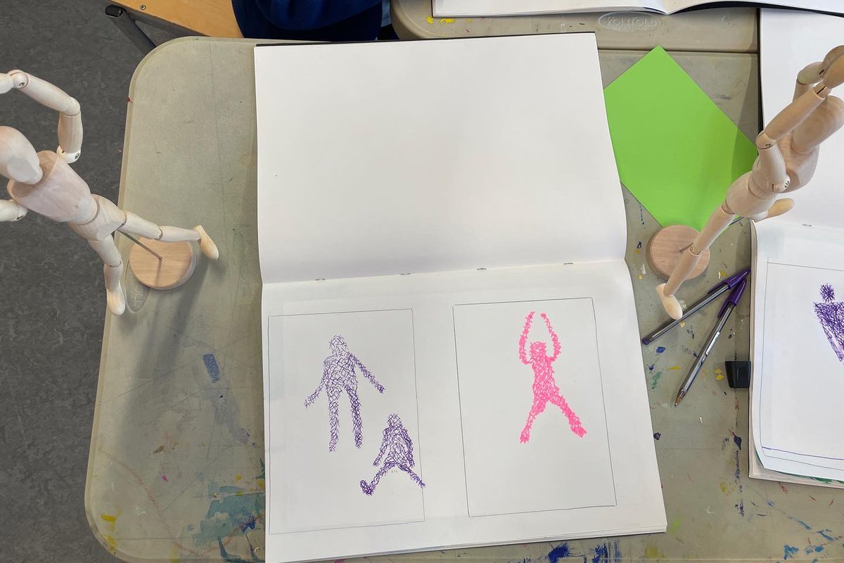 RPPS_Art's tweet photo. How do you capture human form? #RPPSyear4 explore the geometry of the human body through drawing exercises and collaborative 3D work. #RPPSArt #body #structure #proportionstudy #bodymovement https://t.co/APdVp4fgVG