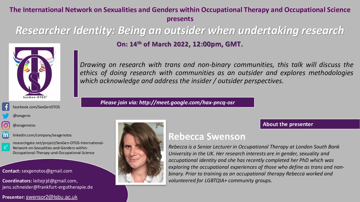 SexgenO's tweet photo. It's time for a OPEN SESSION! ☺

The 7th Training Session will take place on next Monday the 14th of March 2022 at 12:00 pm (GMT).
Have a look at the template and feel free to ask us.

You are welcome! 🤗 

#trainingandenablement  #LGBT #occupationaltherapy #occupationalscience https://t.co/5NALgno0pJ