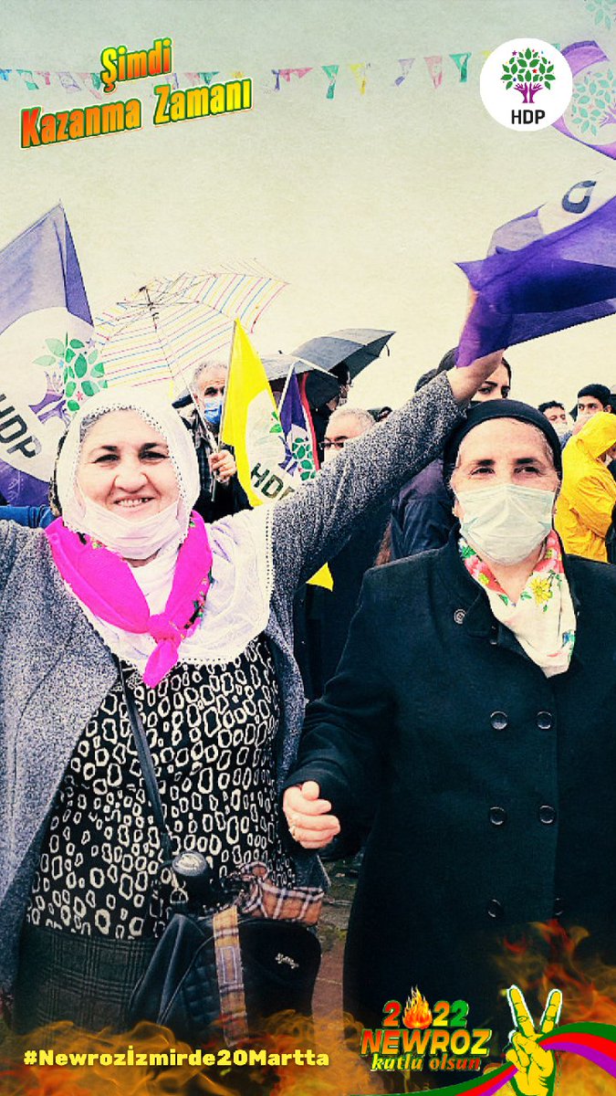 8 Mart’ın coşkusuyla #İzmirdeNewroz20Martta buluşuyoruz. Kadınların isyanını Newroz ateşiyle büyütüyor.