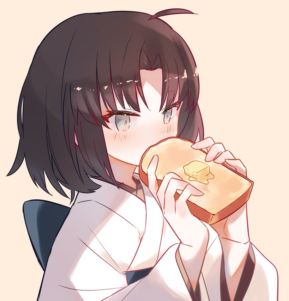 両儀式(空の境界) 「🍞🧈 」|の・あみゅるのイラスト