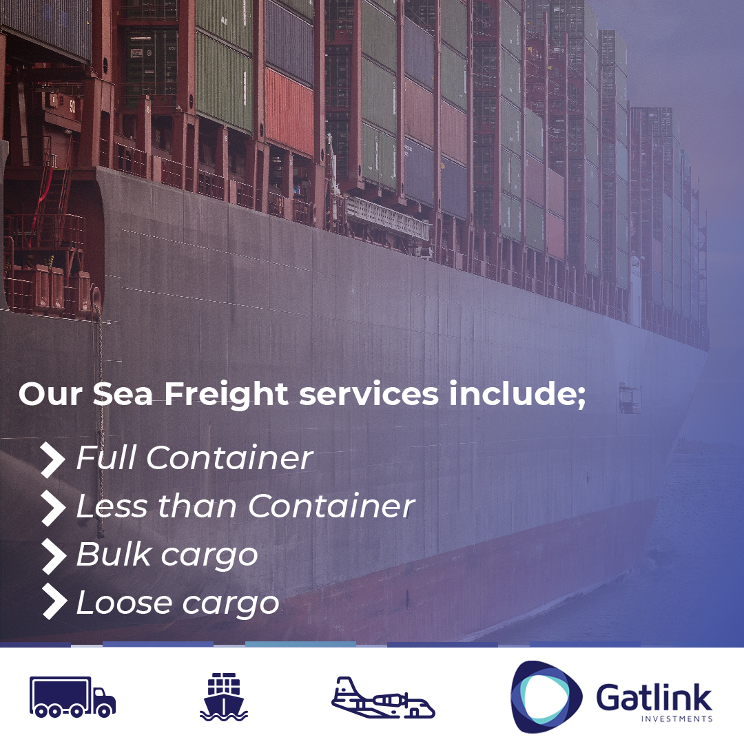 InvestGatlink's tweet photo. Our Sea Freight services include: Full Container Less than Container Bulk cargo Loose cargo. Talk to us: +254 759 110 090 or visit our website at https://t.co/PQbhU6pYmV to inquire and get a quote #Gatlinkinvestments #africanlogistics #clearingandforwarding #shippingsolutionkenya https://t.co/8OkaFojiEG