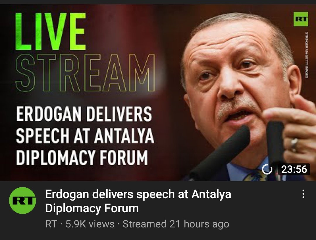 SanapatiMagz's tweet photo. The last RT News live published in 21 hours ago (12/3). Then "this video is not available in your country" 😝 Blocked by YT kah?
#RTNews #Blocked #SanapatiMagz https://t.co/UkIyUjCWD3