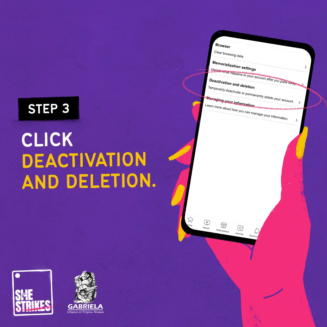 gabrielaphils's tweet photo. Join our online protest to end violence and objectification on women on Facebook!
Samahan ninyo kami sa #SheStrikes movement at mag-deactivate ng Facebook account ng March 15-16, 2022! https://t.co/5C4W92HMwO