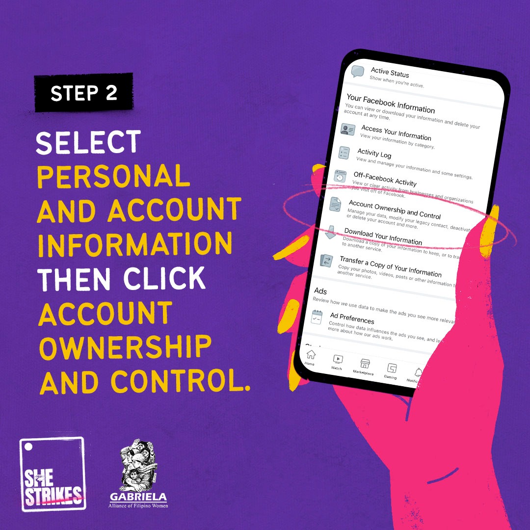 gabrielaphils's tweet photo. Join our online protest to end violence and objectification on women on Facebook!
Samahan ninyo kami sa #SheStrikes movement at mag-deactivate ng Facebook account ng March 15-16, 2022! https://t.co/5C4W92HMwO