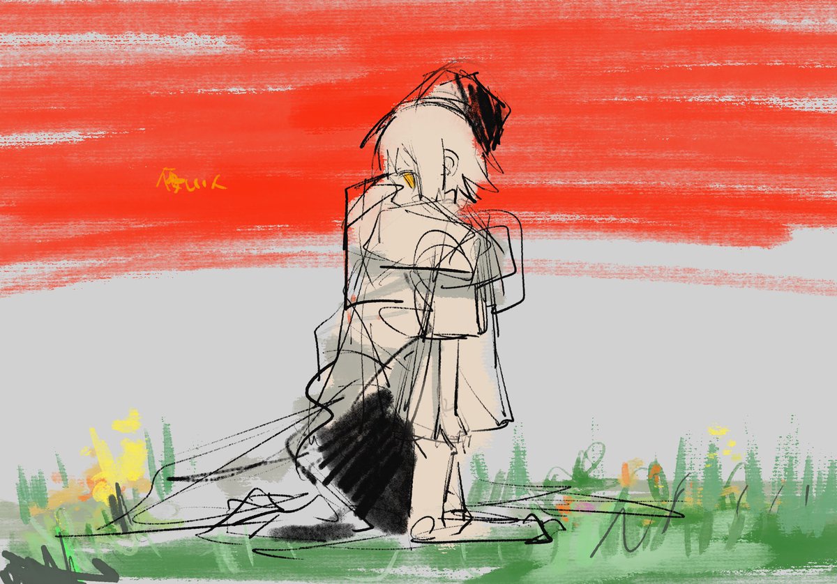 「」|霜月しむのイラスト