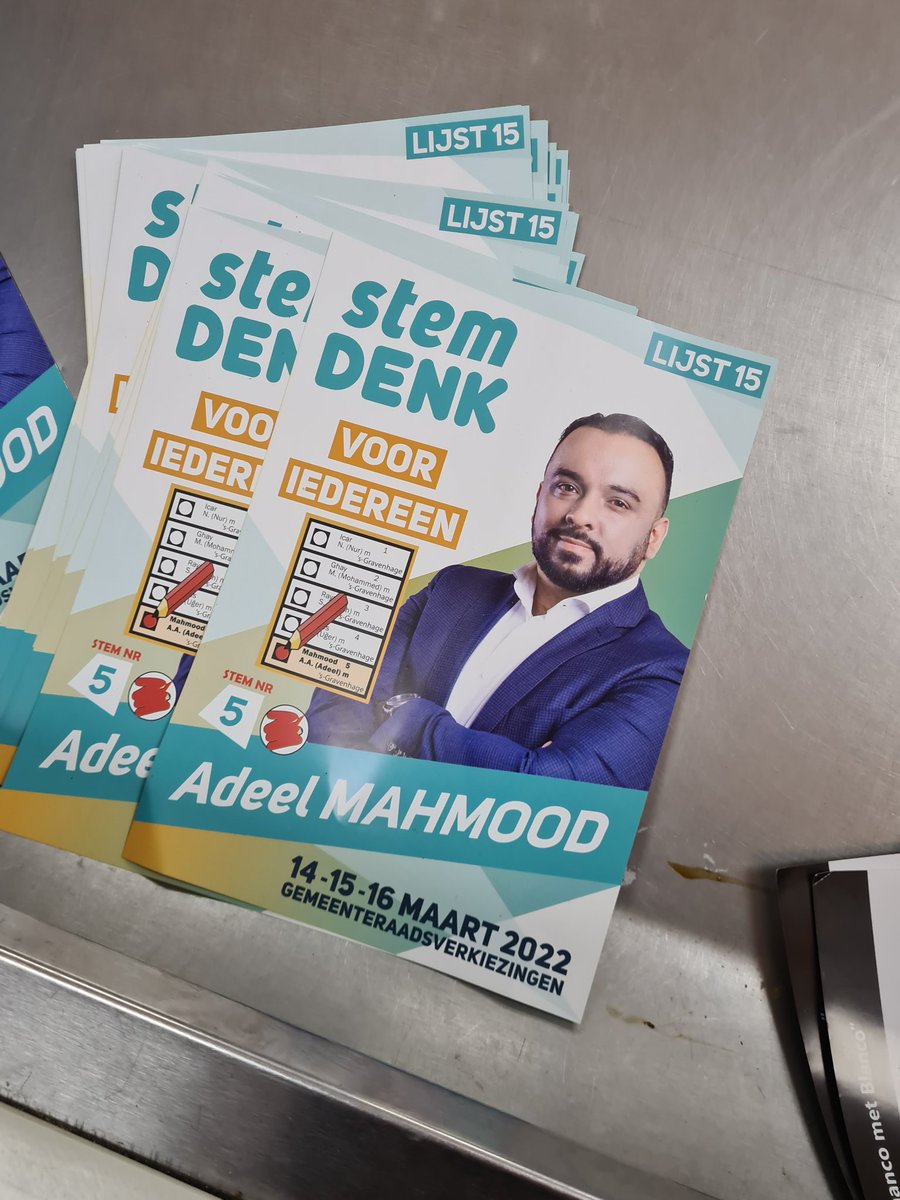 GA STEMMEN! #gemeenteraadsverkiezingen #GR2022 ik stem op iemand die ik persoonlijk bijzonder waardeer en waarvan ik weet dat hij als gemeenteraadslid veel gedaan heeft voor #DenHaag! 💚💛 #DENK #lijst15  #Nummer5