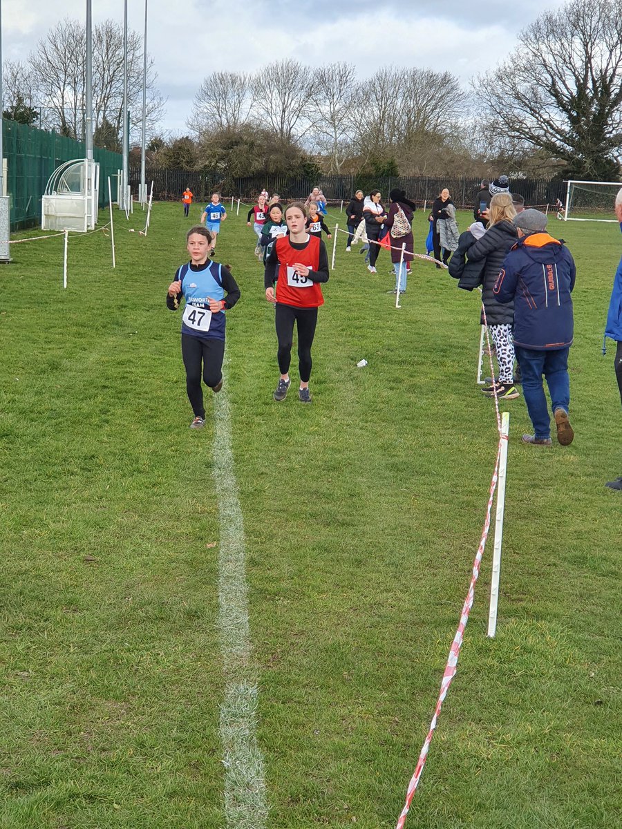 Annabel putting in a great effort this morning at the cross country finals against skme very good runners. <a href="/WillowsCE/">Holy Trinity C of E Primary School</a>