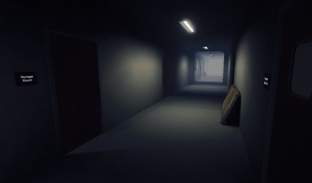Yeah...we don't want to know what's down the other end of that hallway. 👀🙈

#screenshotsaturday #adventuregame #indiedev