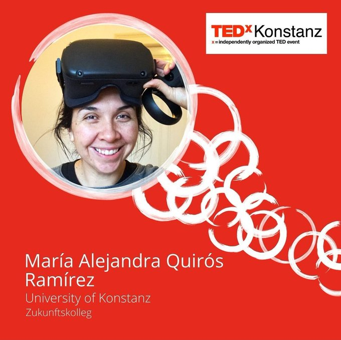 TEDxKonstanz's tweet photo. We’re so happy to announce our first speaker of the upcoming #TEDxKonstanz event. Drumroll please:
It’s María Alejandra Quirós Ramírez, an independent researcher at the department of #ComputerandInformationScience at the @UniKonstanz.
#tedx #ideasworthspreading #kilometer1 https://t.co/4lKr8jQQFp