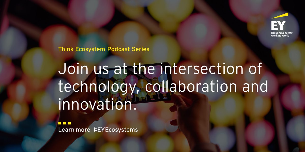 EYnews's tweet photo. Each episode of our #ThinkEcosystem podcast features insights &amp; stories from across the EY Partner #Ecosystem, our client base &amp; leadership team. Listen to ep.1 with @SAP on #ESG &amp; how data-driven insights are critical to value-led sustainability: https://t.co/QibcLacCbc https://t.co/pA0zwmfevc