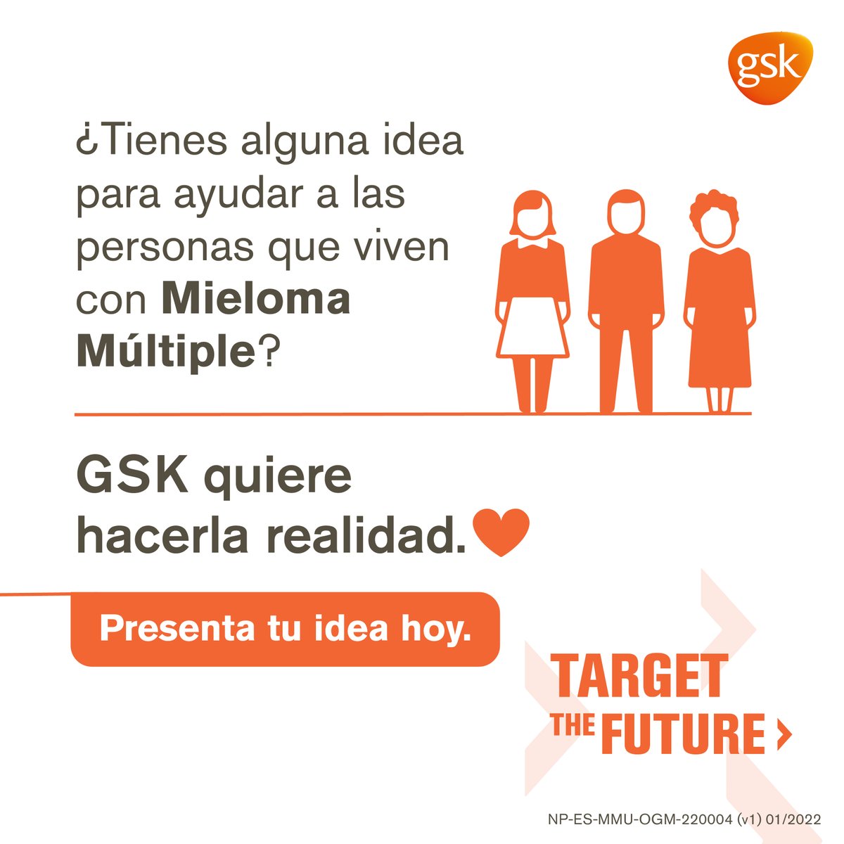 GSK_ES's tweet photo. ¿Cómo ayudarías a una persona con #MielomaMúltiple con 70.000£?🤔
▶️Cuéntanoslo en https://t.co/GXP28DxkBA, y si tu idea resulta ganadora, estará subvencionada con 70.000£ para hacerse realidad.
¡No esperes más para presentar tu proyecto! #TargetTheFuture https://t.co/ItmTZkVDYC