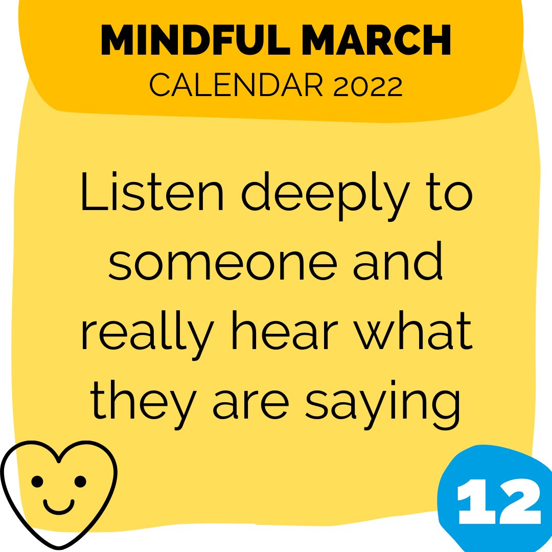 BlackpoolSixth's tweet photo. π Action for Happiness - Mindful March π
Let's pause, breathe and notice, so we can respond more mindfully. Visit https://t.co/cBD49nVWzw for more information
#ActionForHappiness #MindfulMarch2022 #Kindness #Mindful #BlackpoolSixth
@ActionHappiness https://t.co/iyg4IiKOIa