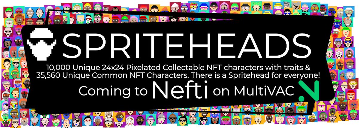 Launching soon on Nefti!

First 500 free to our followers!

Comment below with your Metamask wallet to get your free #Spritehead!

First 500 unique wallets will recieve 1 FREE #Spritehead.