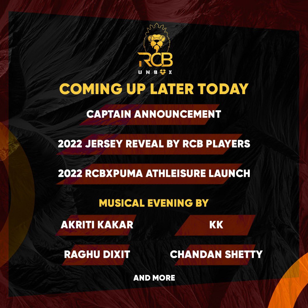 NewsterTweets's tweet photo. #RCB to annonce its Captain in a while.
#PlayBold #ForOur12thMan #UnboxTheBold #RCBUnbox #Bengaluru #IPL2022 https://t.co/sTzEwatuNm