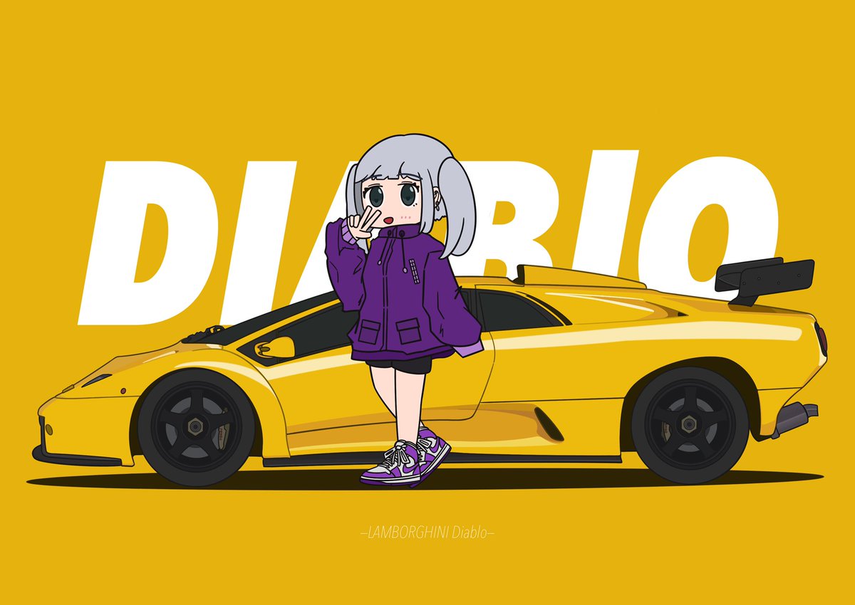 「[DIABLO]

LAMBORGHINI Diablo GTR 」|あくらぽのイラスト