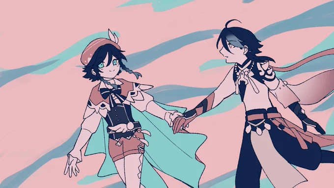 【原神一部手描きMAD】魈とウェンティで夜に駆ける https://t.co/sKpNbUpA7e
動画あげました!魈ウェンで夜に駆けました。一部手描きMADです、よろしくお願いします!
#xiaoven #魈ウェン 
