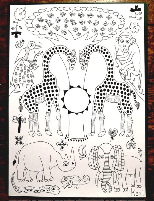 一発描き完成しました✨ 