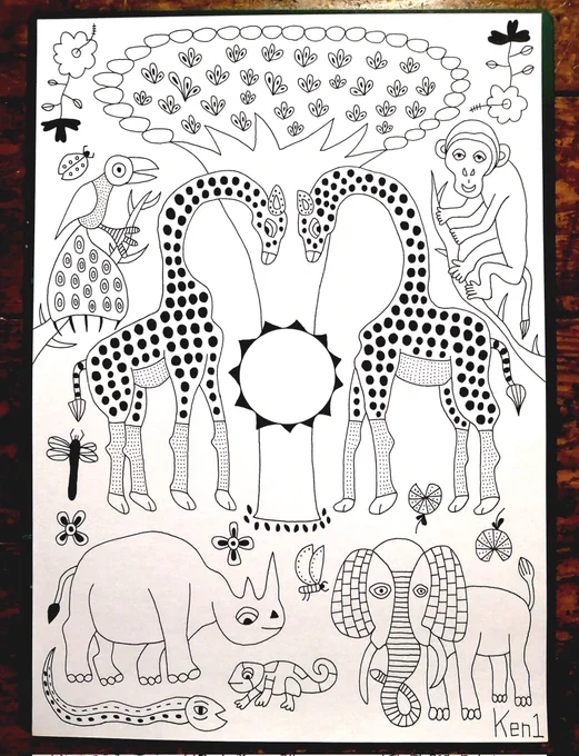 一発描き完成しました✨ 