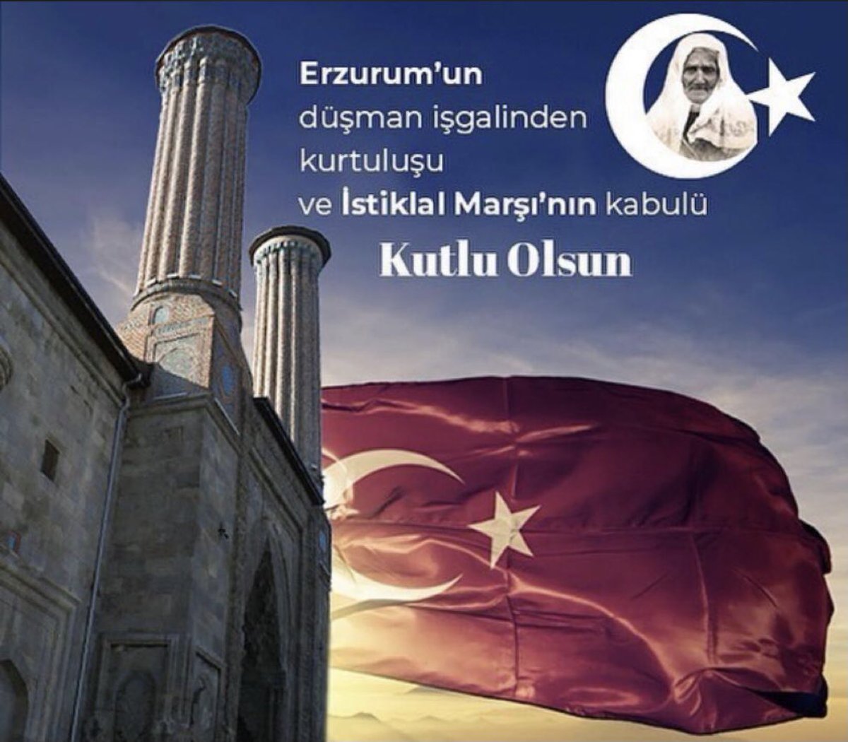 TubaBzdgl's tweet photo. Bu ülke Mehmet Akif’e, Nenehatun’a ve vatan uğruna can vermiş ecdadımıza çok şey borçlu saygı ve minnetle 🇹🇷 #Erzurum #12Mart https://t.co/thjvcjUxHO
