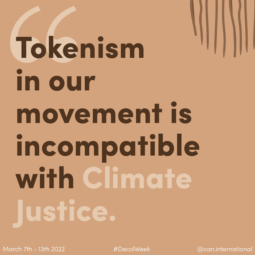 CANIntl's tweet photo. While centering Indigenous messages is critical, we are often expected to speak on our trauma & loss to "inspire" non-Indigenous people to donate or take action.
This Tokenism is inherently incompatible with real #Climate Justice.
#DecolWeek #MovementPower4ClimateAction https://t.co/9Qtc7J2fJB