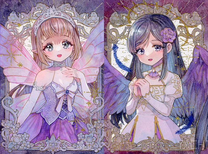 #絵柄が好みっていう人にフォローされたい 
#春の創作クラスタフォロー祭り 

透明水彩を中心に使用してアナログイラストを描いています。絵を物理的にキラキラとさせるのが大好きです✨ 