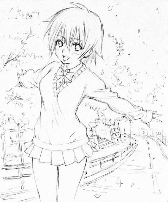 #落書きギルド #アナログイラスト 
タグテストでスケッチ落書きアップを... 