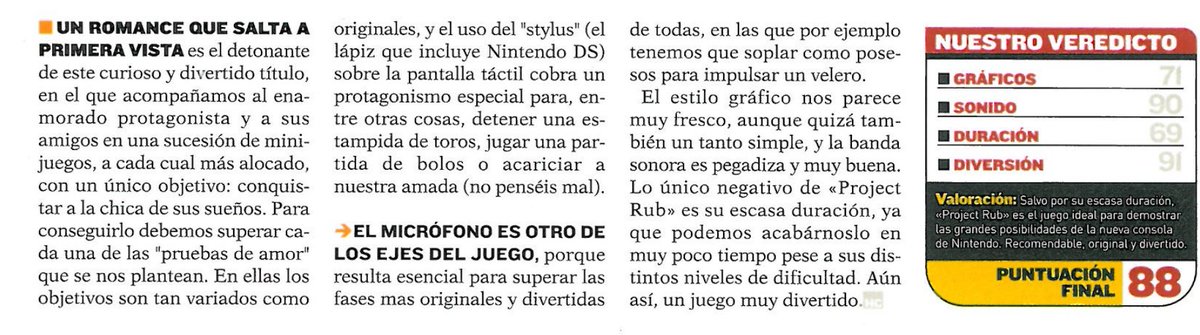 YumyYam2's tweet photo. Reseñas de #ProjectRub, Los Urbz, Spider-Man 2 y #Rayman DS. https://t.co/qU4D47bWJb