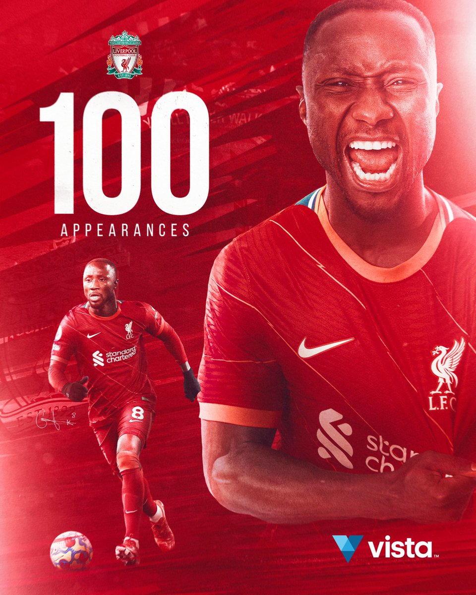 LFC's tweet photo. 💯 Reds appearances up for Naby! 🙌

#BHALIV https://t.co/Mua2TMqN23