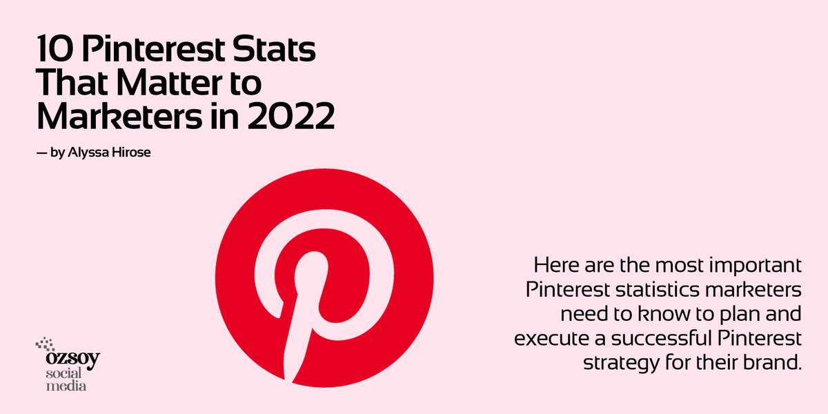 ozsoymedia's tweet photo. For social media managers, it’s the Pinterest stats that matter—knowing the facts and figures that set it apart are an essential part of marketing strategies both on and off the platform. 
— by Alyssa Hirose
https://t.co/nD76X3lWdy https://t.co/HRhtIVrfvi