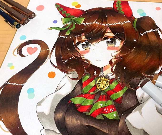 ナイスネイチャ色紙絵描いた✨

#ウマ娘 