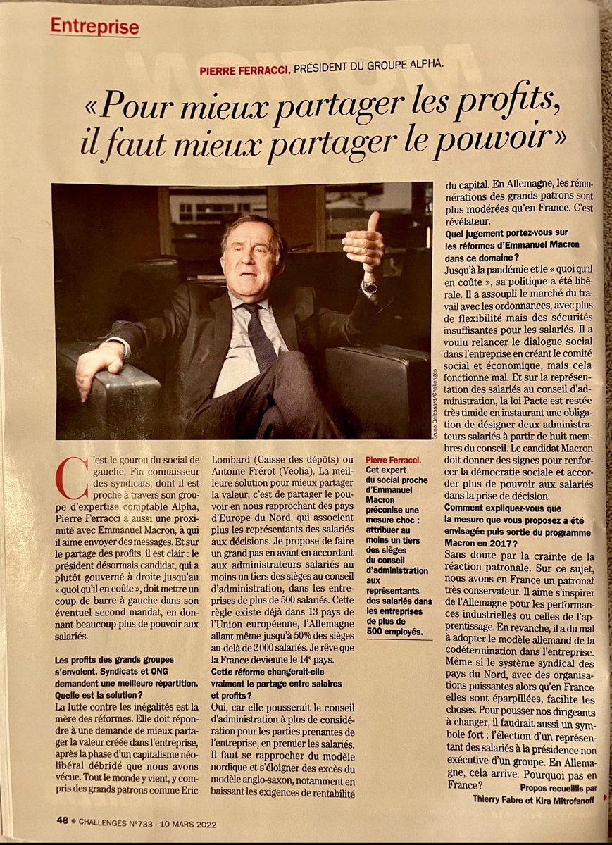TChatelier's tweet photo. Mieux prendre en considération les parties prenantes, en associant plus les #salariés dans les #conseils d’#administration. L’#allemagne a démontrée l’efficacité de la #repartition des #roles et des #pouvoirs. @orange bien placée pour montrer l’exemple #pacte2 #unPresidentSalarié https://t.co/upMal3HVnw
