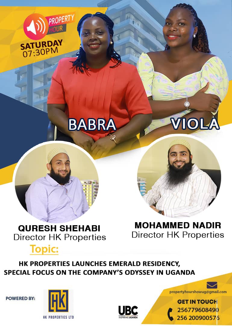 ubctvuganda's tweet image. Don't miss #PropertyHour Tought 
@HKPropertiesUg 
@propertyhourug