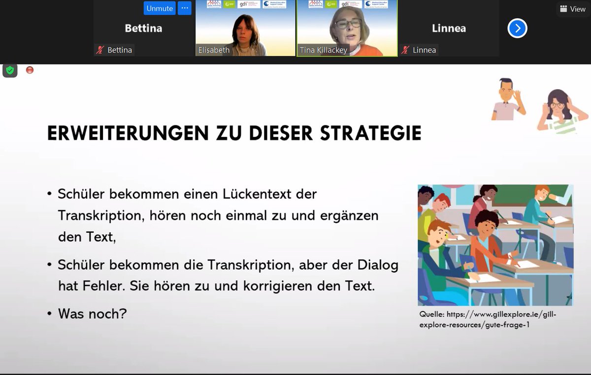 germanteachers's tweet photo. Listening will never be the same again in JC class thanks to Tina and Elisabeth🤩! Their new method is so flipping exciting👏🤩! Thanks for presenting it at #gdikonferenz @GillEducation @TKillackey @ElisabethButIer @germanteachers @jctMFL #learngerman #German #Deutsch https://t.co/QNnuI9aRdH