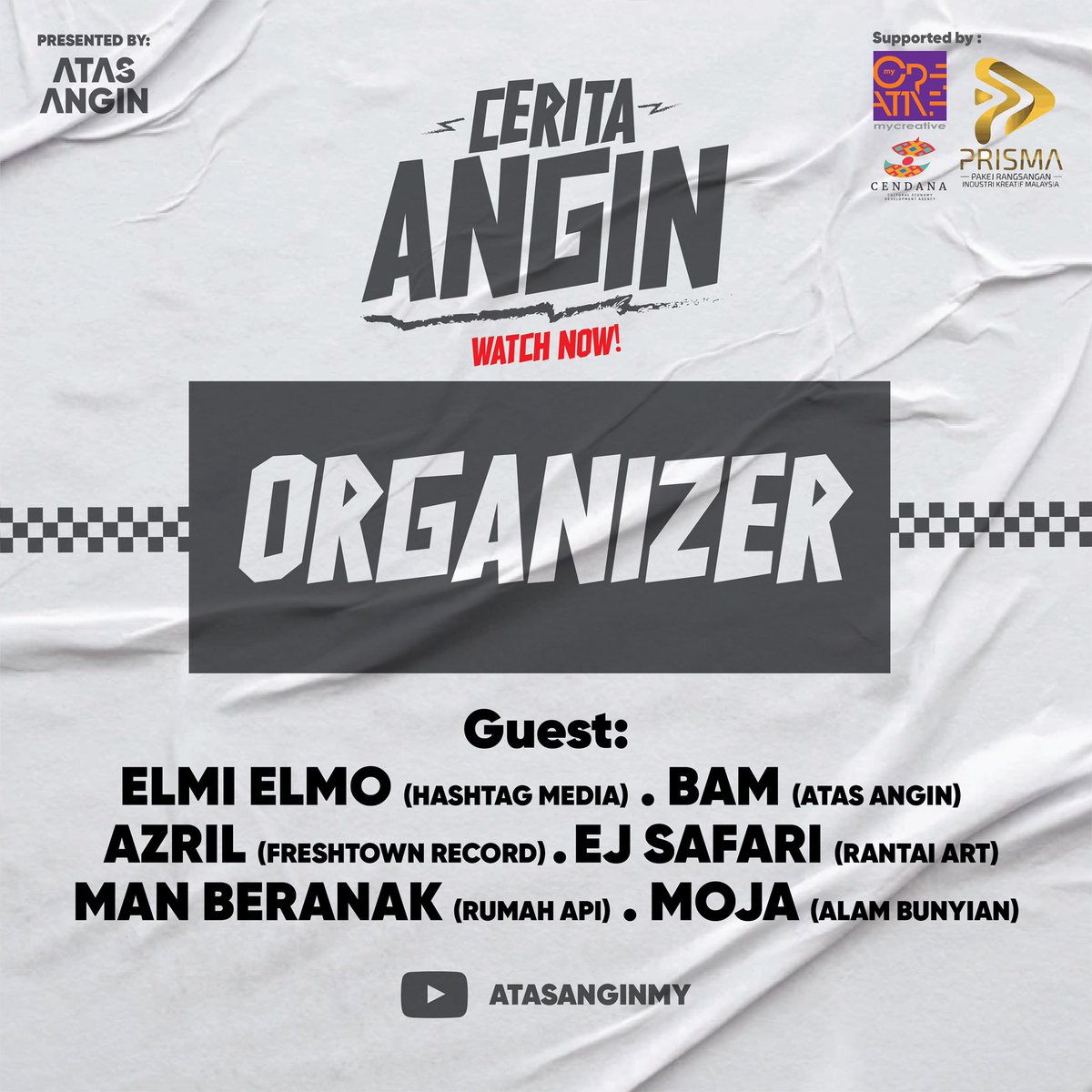 _atasangin's tweet photo. Malam ini akan release talk session (Cerita Angin) ada 2 topic! 

Pandemic > Endemik 
Pemain Industri perlu buat apa?
Ada Solusi? Kerjasama? 

#CeritaAngin #ModusSeni #CENDANAmalaysia https://t.co/FWfibgiau9