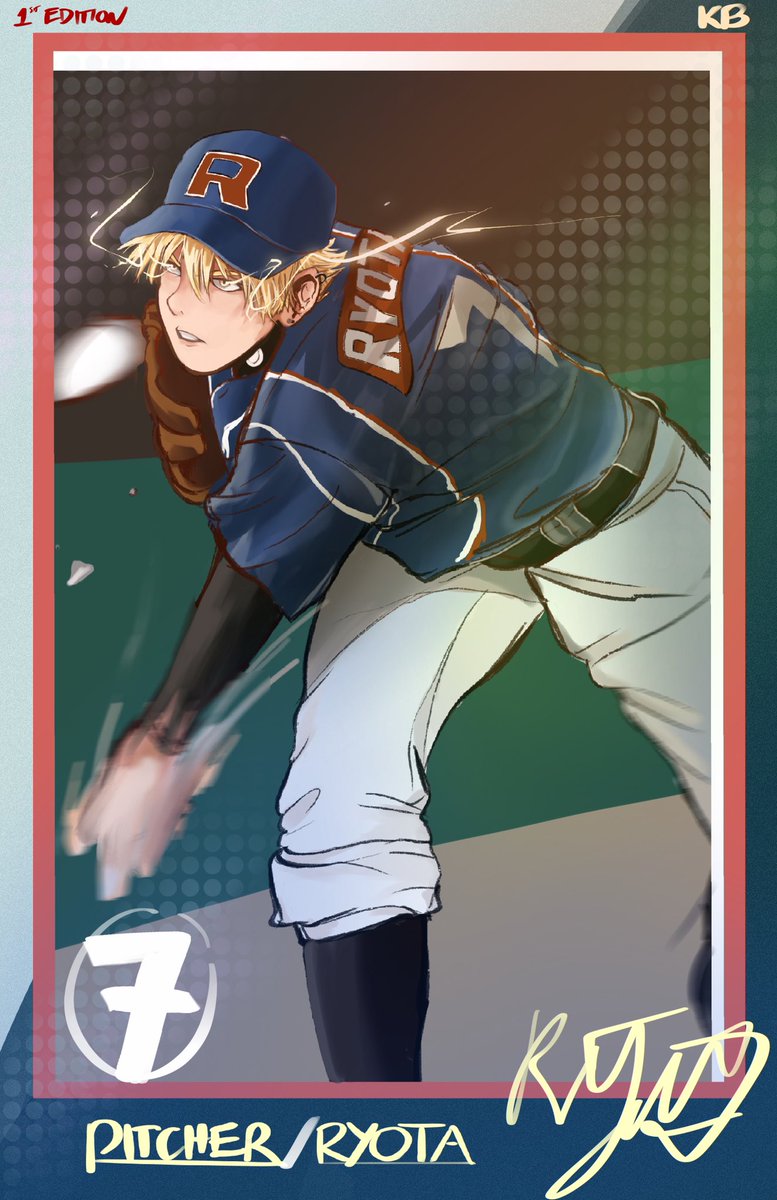 Kyo_domo's tweet photo. I miss kurobasuuuu…. T^T 
But the last movie was good tho! What do you guys think?

Had some references on the uniform online, so dont kill me 😂

#kise #kiseryota #Kurobas #kurokonobasket #kaijo #baseball #fanart https://t.co/1RQw5zixUH