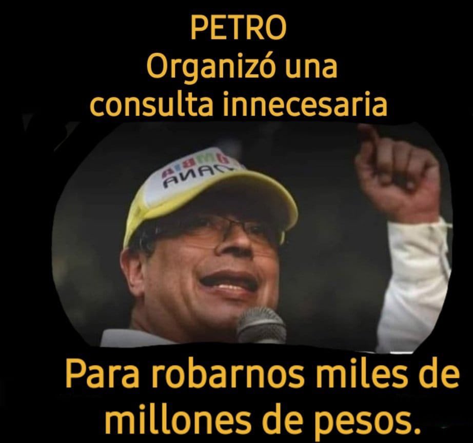 ghitis's tweet photo. La consulta del Pacto Histórico es un atraco histórico.
¿Estos son los que dicen que van a luchar contra la corrupción? https://t.co/Ka2qC3YAAR