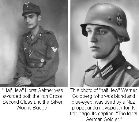Sebasti18364381's tweet photo. @MattAgorist Fun fact: lots of Jews served in the Third Reich. Including Werner Goldberg, the literal poster boy for the German army. https://t.co/sBdF9hwBrm
