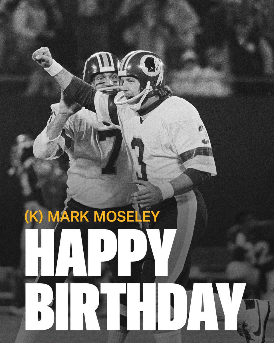 Happy birthday to the only kicker to ever win league MVP, Mark Moseley  