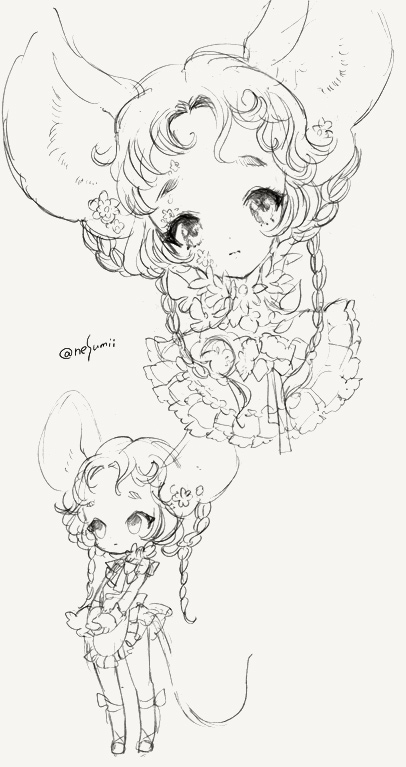 キャラデザらくがき🎨女子 
