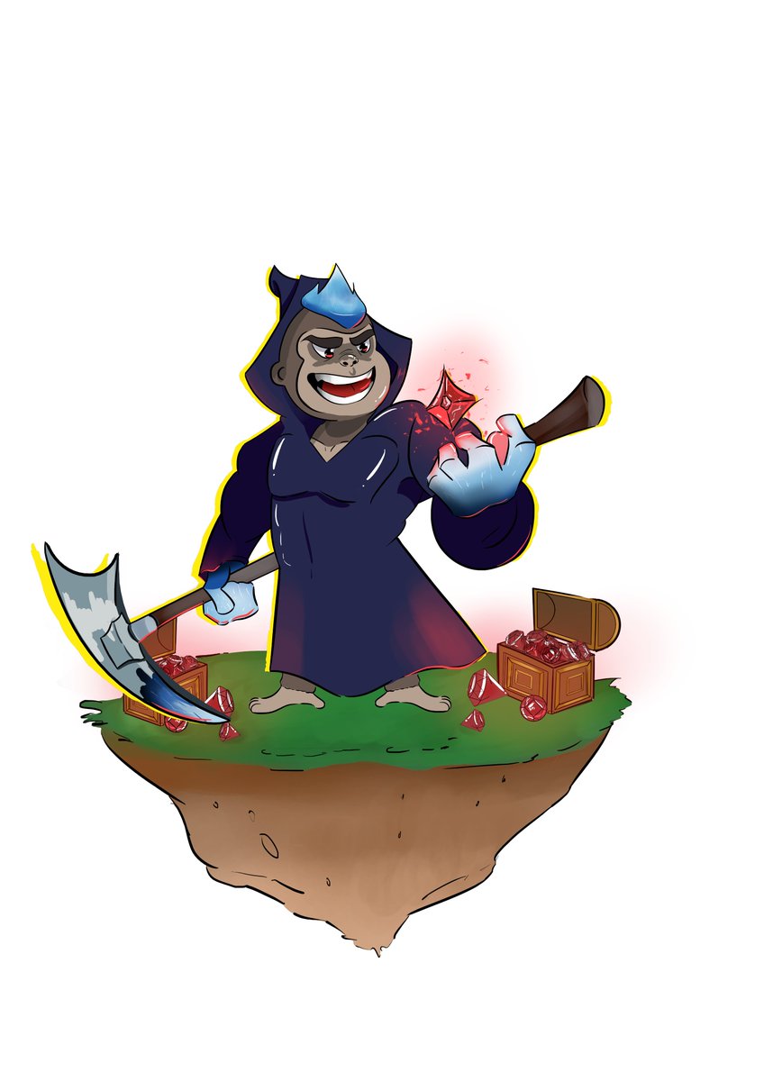 RubyReapers's tweet photo. Can we get this Ruby Reaper skin, @aiiven?
Diamond hand gorilla dressed up as a Ruby Reaper 😈♦️ #RubyReapers https://t.co/vmzSYpvA54