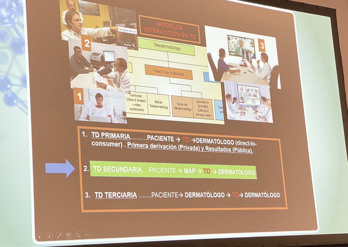 jesussanzsanz44's tweet photo. Modelos de teledermatología. Dr Guillermo Romero en #multidisciplinar22 https://t.co/TjMdOJSAR1