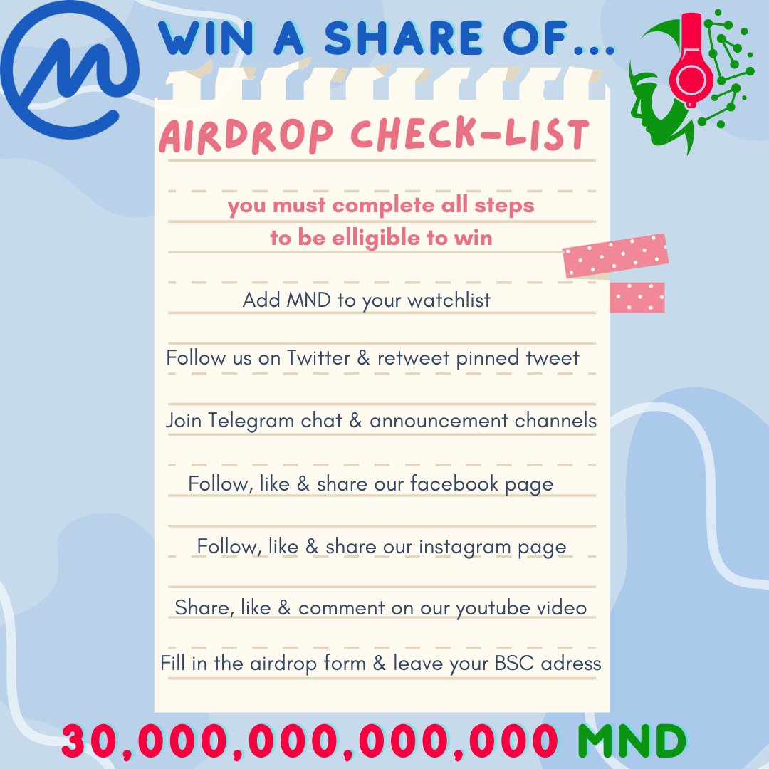 MindMusic_BSC's tweet photo. Hit the link below to find instructions on participating in our Coin Market Cap airdrop! 🤑

https://t.co/6bNM5WmOOX

.
.
.
.
.
#mindmusic #coinmarketcap #airdrop #crypto https://t.co/oxR202JKld