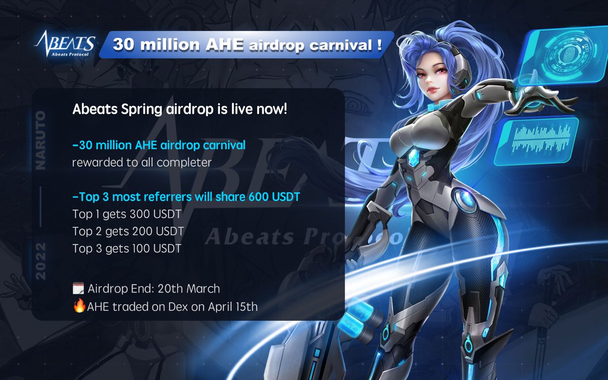 AirdropUltemate's tweet photo. 🚀 New Airdrop: AbeatsGame
💰 Reward: 30 Million AHE 
🏆 Winner: For All Participants 

‼️ Join The Airdrop Now: https://t.co/GN6HaRNbSH

🔘 Complete All Tasks
🔘 Submit your Avalanche C-Chain Wallet Address
@AbeatsGame #Airdrop #AVAX #Avalanche #AirdropUltimate #AbeatsGame https://t.co/s7H6PpVHDe